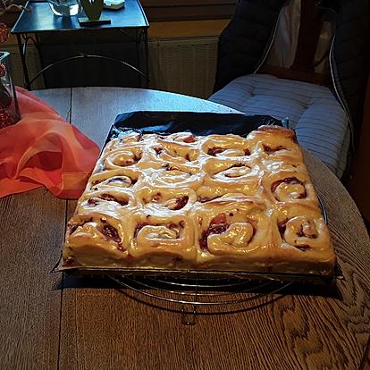 Raspberry Swirl Rolls