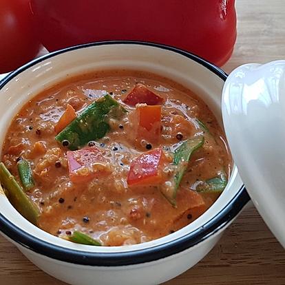 Vegan Stew with Red Quinoa and Coconut Milk