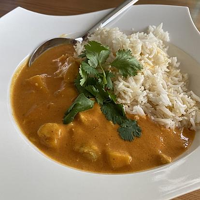 Indian Chicken and Mango Curry